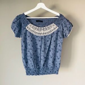 Zara short sleeve blouse